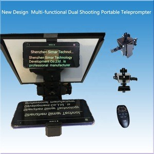 2020 Best popular smartphone prompter for  phone  and DSLR camera dual shooting  with remoter