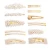 Import 2020 Gift fashion women pearl hairpin gold and silver hair accessories clip for bride square handmade Hair Barrettes from China