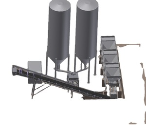 2020 hot sale product factory price 50-120m3/h dry batching plant dry concrete mix plant