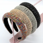 2020 Most popular women rhinestone hairband accessories women hairband fancy shiny diamond hairbands for women headbands