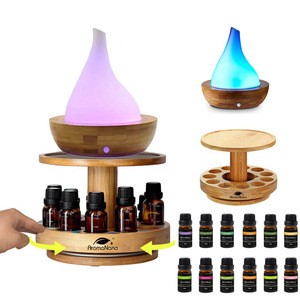 2020 new products bamboo diffuser essential oil diffuser holder gift set