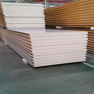 2020 WISKIND  A Class Fireproof Rock Wool Sandwich Panel For Metal Wall Cladding System