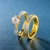 Import 2021 bijoux bague couple ring jewelry couple engagement rings gold silver jewelry anello di coppia couple wedding rings jewelry from China