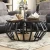 Import 2021 New Case Modern Creative Customized Style Living Room American Vintage Solid Wood Wrought Iron Coffee Table from China