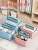 Import 2022 storage box household organizing clothes toy plastic box student dormitory snack box kitchen storage basket with pulley from China