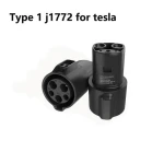 2023 New energy vehicle parts J1772 To Tesla Charging Adapter 80A ev charger adapter from type 1 j1772 for tesla Model 3/S/X/Y