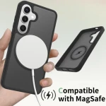 2024 Skin Feeling Soft TPU Hard PC Phone Case with Magnets frosted  Anti-drop Cover For Samsung Galaxy S25 S24 Colorful Case
