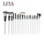 Import 20pcs Pro natural animal hair makeup brushes with leather bag from China