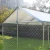 Import 2.3X2.3X1.2m galvanized chain link dog run kennel/dog house/outdoor pet cages with roof or not from China