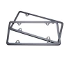 2pcs Stainless Steel Metal License Plate Frame
