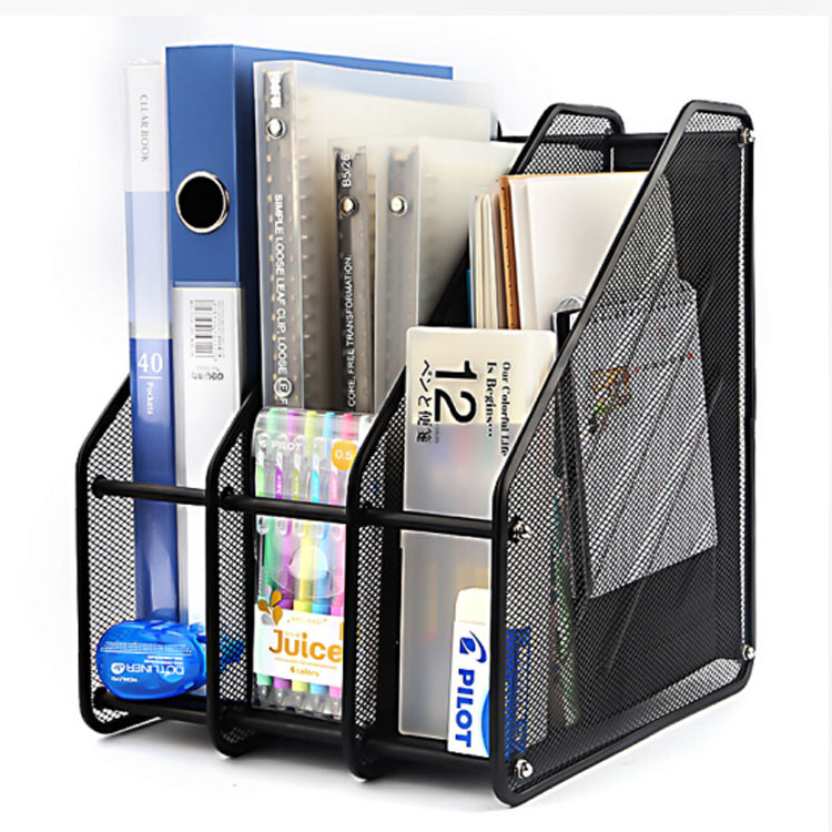 Buy 3 Grids Desktop Document Stackable Letter Tray Organizer Office ...