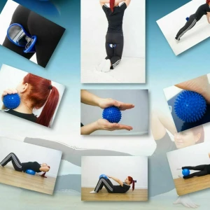 3 in 1 9cm spiky massage ball 25cm pilates fitness training ball hip pelvic muscle trainer