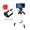3110/3120 Aluminum Alloy Tripod With Phone Holder Portable Lightweight 3110 360 Degree