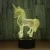 Import 3d acrylic children night light,special promotion gift, unicorn night light 3d led lamp from China