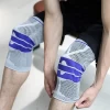 3D Weaving Silicone Knee Pads Supports Brace Volleyball Basketball Meniscus Patella Protectors Sports Safety Kneepads