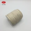 3mm 4mm 5mm 4-Strands Natural White color Cotton Twisted Rope For Macrame Cord