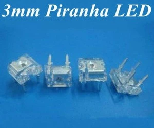 3mm piranha LED warm white super flux led 4pins