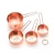 Import 4 Piece Engraved Measurements Baking Tools Rose Gold Copper Stainless Steel Measuring Cups from China