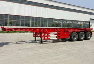 40ft container chasis trailer 2 Axles 20ft and 40 Feet Skeleton Skeletal Container Truck Trailer Chassis