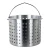 Import 40QT stock pot large aluminum cooking pot with inside steamer basket from China