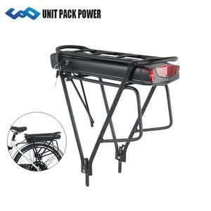 48v 14ah E-bike Luggage Rack Lithium Battery 48 volt 10ah 12.8ah Electric Bicycle With Rear Rack and TailLight