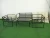 Import 4pcs1coffer table+2 sofas Garden sets Plastic wood handrail outdoor furniture from China