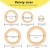 Import 50 Pcs Unfinished Solid Wooden Rings for Craft, Ring Pendant and Connectors Jewelry Making, 5 Size from China