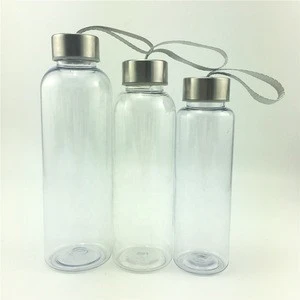 500ML Cheap Plastic Water Bottle Clear BPA Free Promotional Drinkware Custom Logo