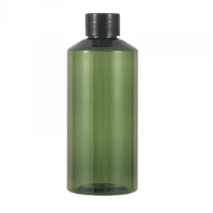 50ml 100ml 150ml 200ml Empty Dark Green Slide Shoulder Plastic PET Toner Bottle with Plastic Screw Cap