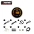 Import 52 mm Auto O2 Sensor Wideband AFR Meter Digital Amber LED Air Fuel Ratio Gauge Kit from Taiwan