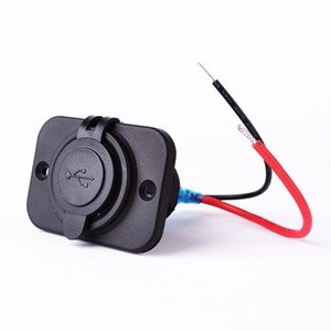 5V 1A and 2.1A Dual USB mini Car Charger for coaches/bus with 1 hole panel