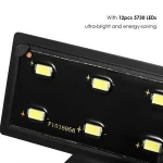 5W Ultra-thin Aquarium LED Light Ultra Bright Clip-on Lighting Lamp 12 LEDs for Aquarium Fish Tank H21575