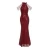 Import 60 New Arrival 2021 fashion product ladies sexy tassel evening dresses elegant sleeveless long shiny formal dresses from China