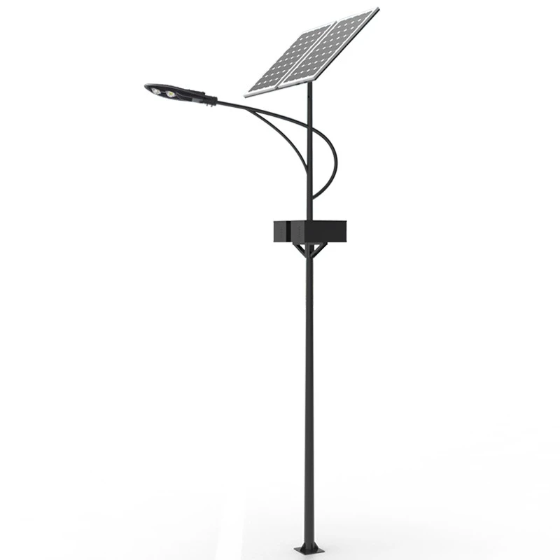 7 meters single arm led solar street light with pole and price
