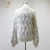 Import 70%nylon+30%acrylic winter women flashing knitted sweater round neck long sleeve sweater from China