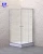 Import 80x80cm China suppliers custom round corner baths with shower screen from China