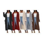 9111 Cardigan Sweater abaya dubai abaya femmes robe musulmane Open Front winter abaya Chunky Cable Knit Duster Outerwear