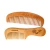 Import a bamboo wooden antistatic anti dandruff wide tooth comb for beard and hair from China
