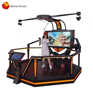 A strong sense of speed mini amusement park ride virtual reality platform in Business