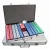 Import ABS panel aluminum case for poker set/aluminum game poker chip case with transparent lid from China