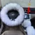 Import Accessories  and gear cover steering wheel cover leather fluffy black and red steering wheel cover from China