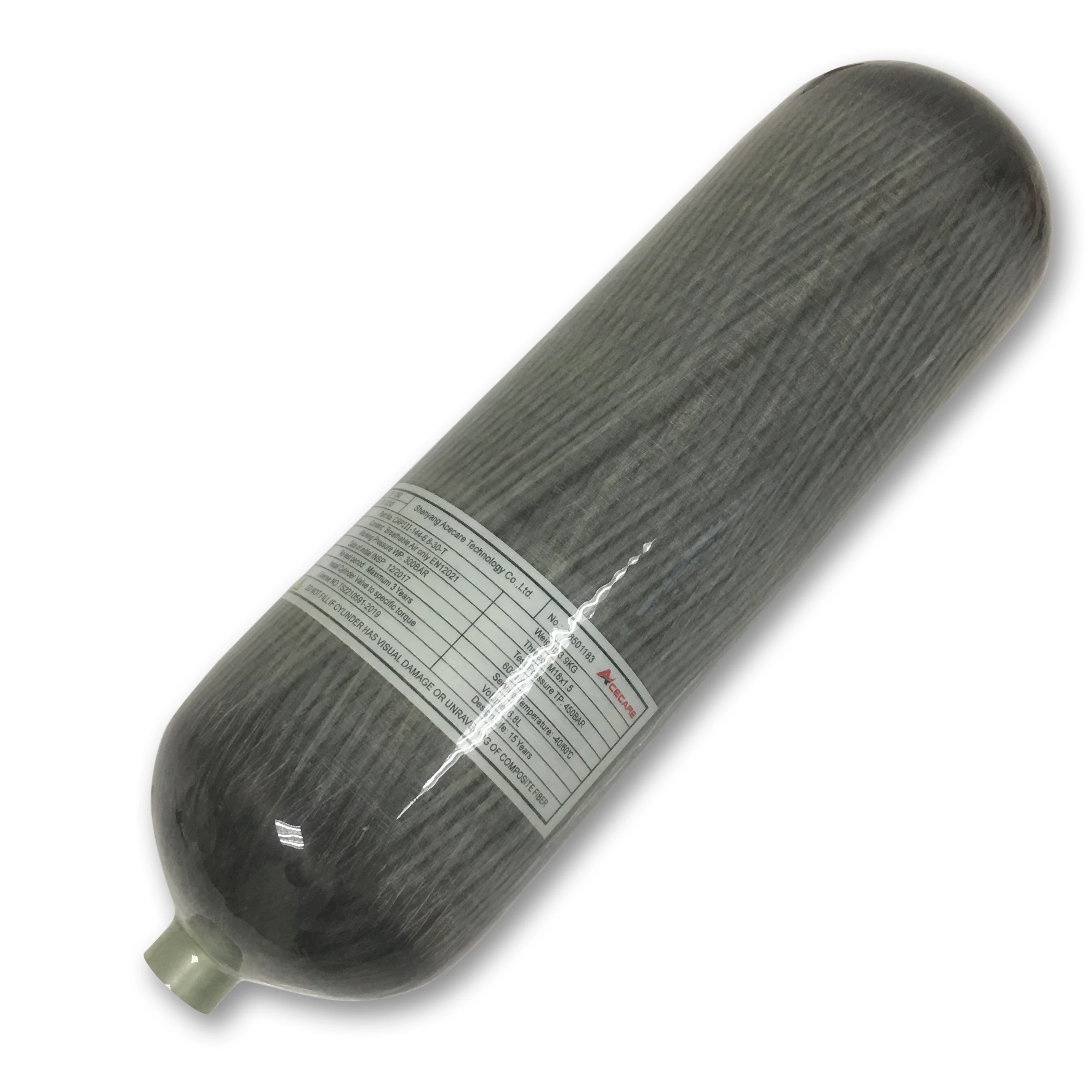Acecare  Breathing air 6.8L carbon fiber gas cylinder