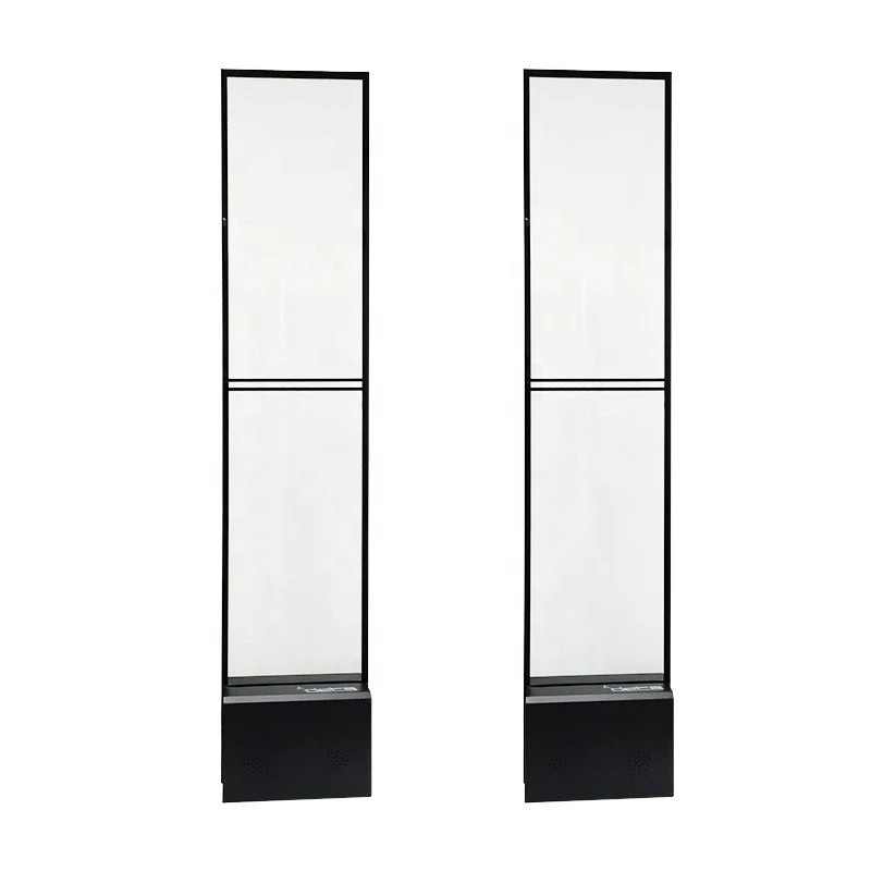 Acrylic Black Color High Sensitivity EAS AM Pedestal Systems For Clothing Store