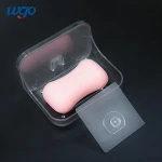 Bathroom Hardware Accessories Shower Counter Clear Plastic Wall Mount Soap Bar Tray Saver Soap Dish Holder