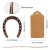 Import Aerwo 7cm*6cm Rustic Wedding Favor Party Accessories 10pcs Horseshoe with Paper Tags mini Horse Shoe Decor for Wedding from China