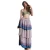 AGRADECIDO Ladies Long Skirt Printed Elastic Waist Long Skirt Maxi Skirt Bohemia Dress