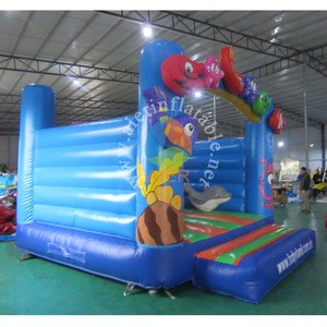 Aier cheap inflatable sea world bouncer pvc bouncy castle