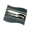 All Stainless Steel whole Design Blade kitchen knife set fork and sharpener set