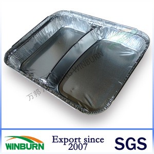 Aluminium foil dinner tray of 8011 H18 for home use
