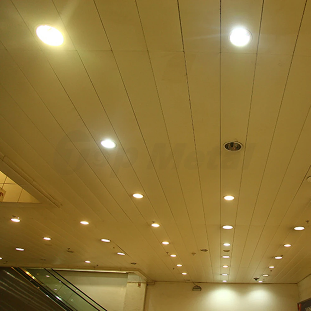 Aluminum strip ceilings tiles Suspended Ceilings Systems Metal Perforated Aluminum False Ceilings